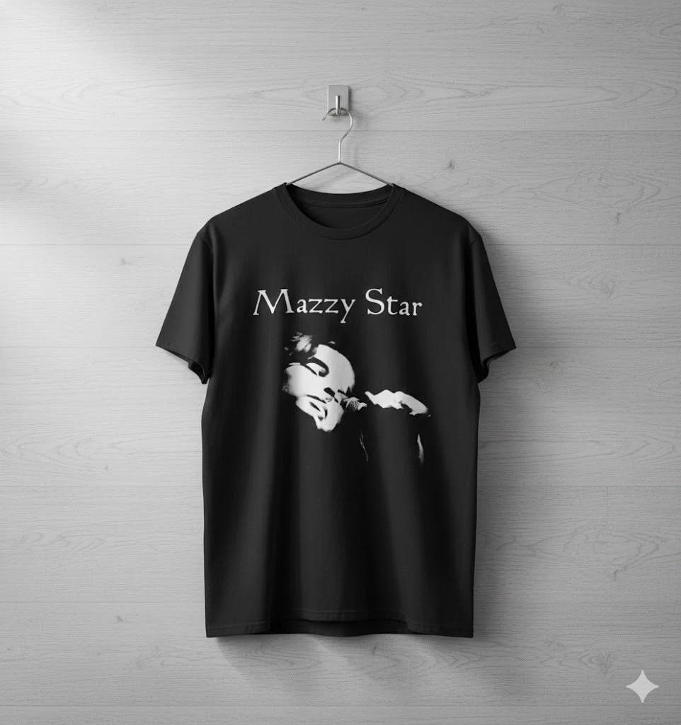 Unisex Adult Casual Music Mazzy Star Singer Portrait Graphic T-Shir... S