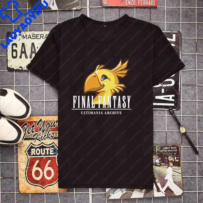 Final Fantasy Unisexs Tshirt Cute Shirt Unisexs Fashion Game Cloud Strife TShirt For Unisex Casual Buster Cactus Tops Short Sleeve