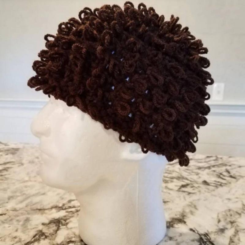 Purely Hand Knitted New Style Funny Horn Hat Party Mask Headgear