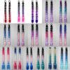 2Pcs Colorful Twist Braid Bulk Lantern Braid Braided Ponytails Natural Bubble Jumbo Braid  for Women