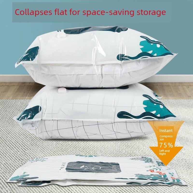Large Cotton Quilt Vacuum Storage Bag, Clothing Storage Bag, Home Travel Packing Bag, Thickened Vacuum Compression Bag