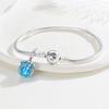 Copper Charms Luminous Glass Pendant Piece Beads Fit Authentic Wrist Bracelet Necklace Diy Jewelry Piece Making Women'S Gifts
