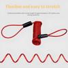 Bicycle Spring Cable Lock Anti-Theft Alarm Security Lock 1PC Durable Cut Proof for Scooters E-Bikes Public Parking