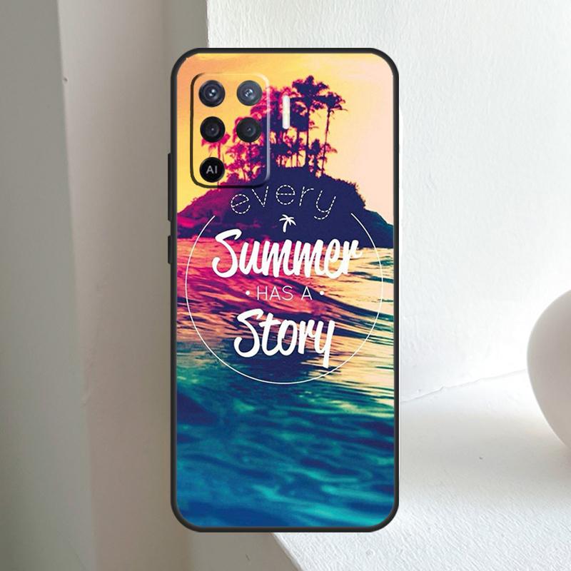 Love Summer For OPPO A78 A98 A18 A38 A58 A5 A6 Pro A15 A17 A57 A16 A76 A96 A54 A74 A94 A40 A60 A80 Case