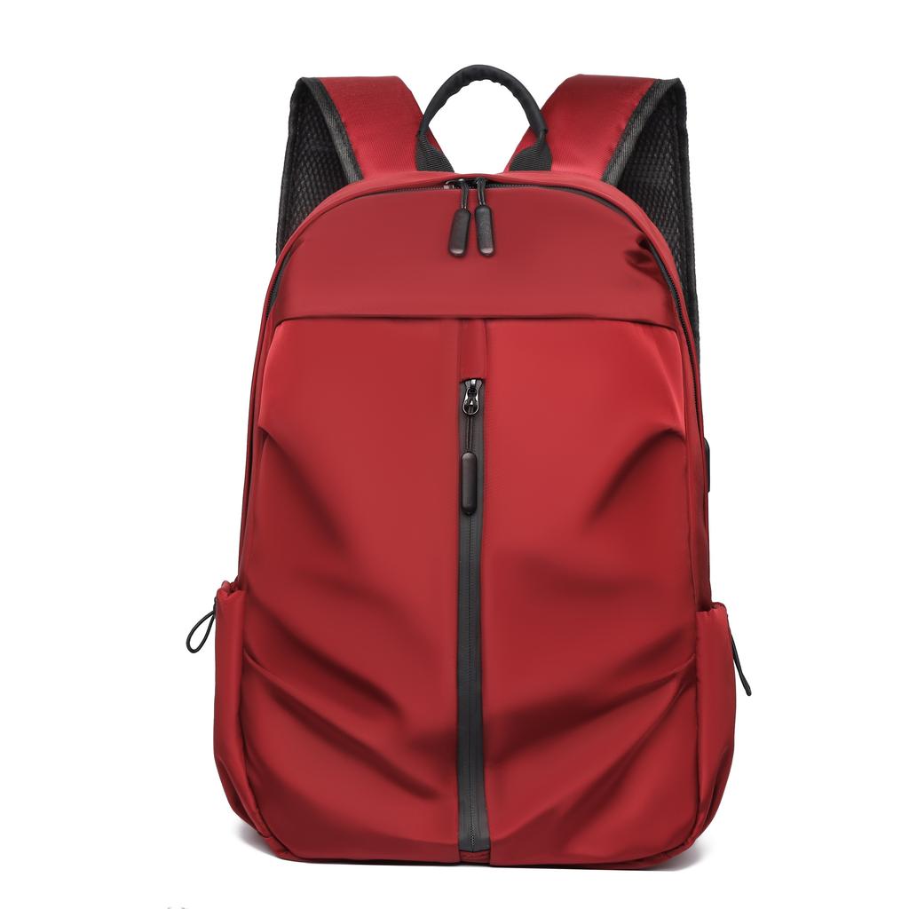 Fashionable Backpack, Light and Simple Solid-color Casual Travel Backpack, Outdoor Business Trip Commuting Laptop Bag