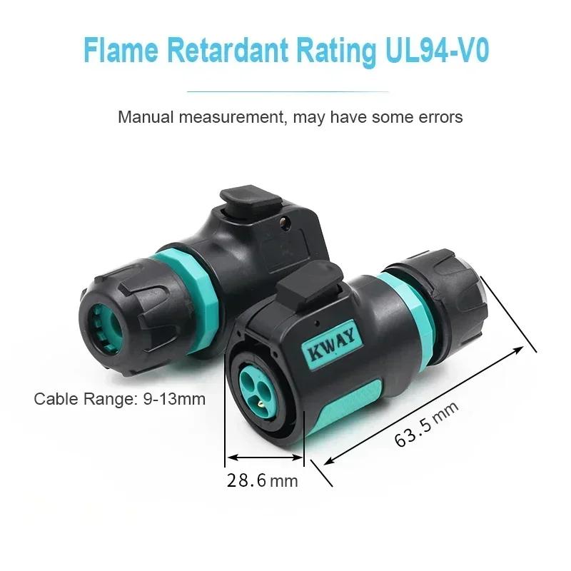 KWAY K20 M20 2 3 4 5 7 9 12 Pin Waterproof IP68 Connector Electro Mechanical Screen UAV Panel Aviation Female Plug Male Socket