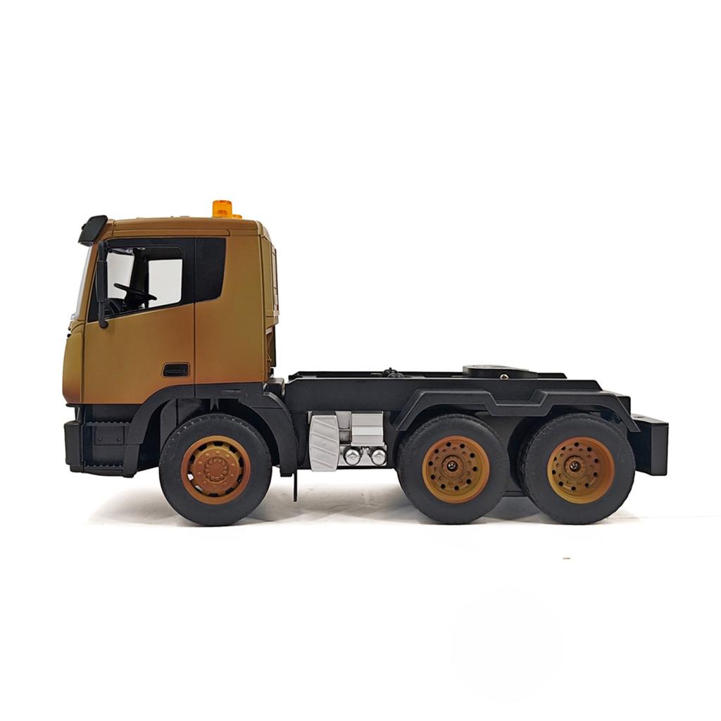 1Celsius18 Scale Remote Control Flatbed Truck 9 Channel RC Construction Vehicle with Detachable Trailer