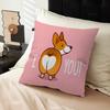 Lovely Welsh Corgi Cushion Cover Polyester Sofa Cushions Decorative Throw Pillows Home Decoration Pillowcover