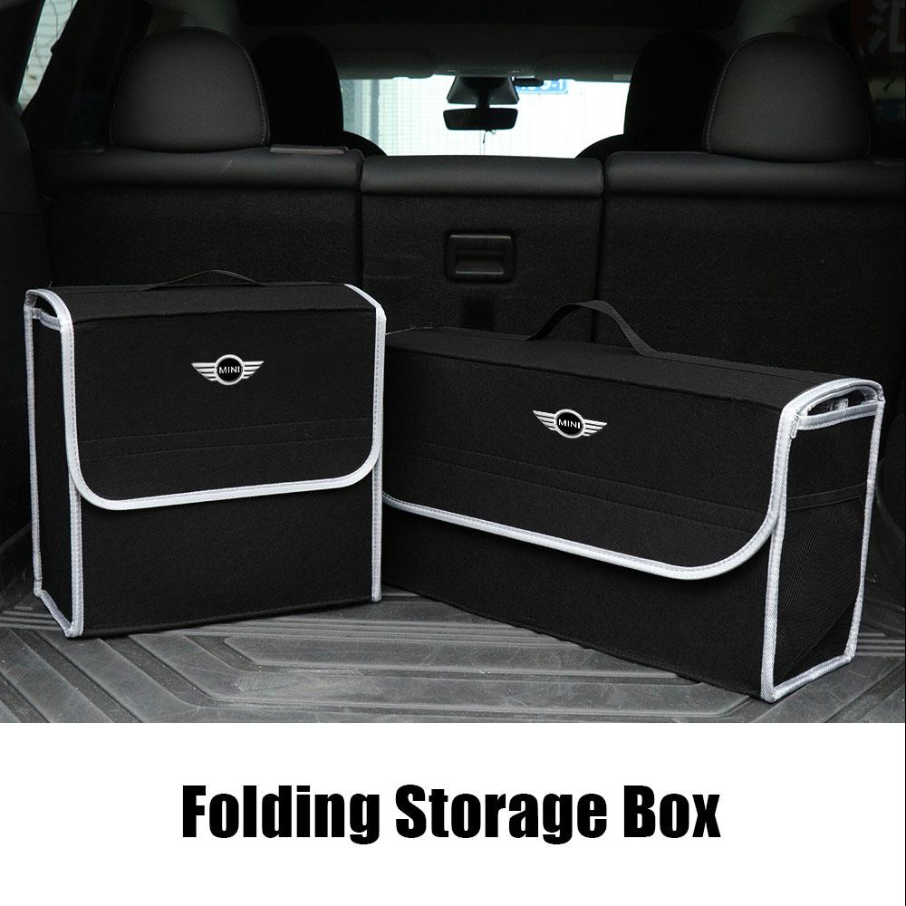 Car Trunk Large Capacity Sundries Storage Box Organizer Bag Tool Case For MINI Cooper R56 Fridge 323 R56 F56 50 60 53 F56 Countryman
