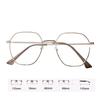 New Trendy Finished Blue Light Blocking Myopia Glasses Fashion Round Frame Prescription Near Sight Diopter Minus Eyewear-1.0-1.5