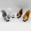 Squirrel Model Faux Fur Realistic Cute Rodent Miniature Figurine Ornament Handicraft Mini Fake Squirrel Statue Figurine Ornament Birthday Gift