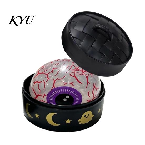 Weiches Knetspielzeug für Angst und Konzentration Halloween-Brötchen mit Dampfer, Sensorischer Fidget Stressball, Gruseliger Geist Dehnbares TPR-Spielzeug Kürbis zur Entspannung
