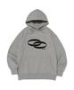 Reverse Circle Logo Oversized Hoodie (Melange Gray)