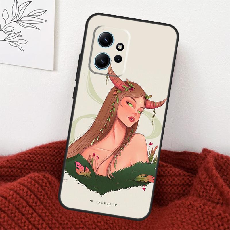 Horoscope Girl Scorpio Taurus Virgo Case For Xiaomi Redmi Note 13 10 11 12 14 15 Pro Plus Cover For Redmi 15 15C 14C 10C 12C 13C
