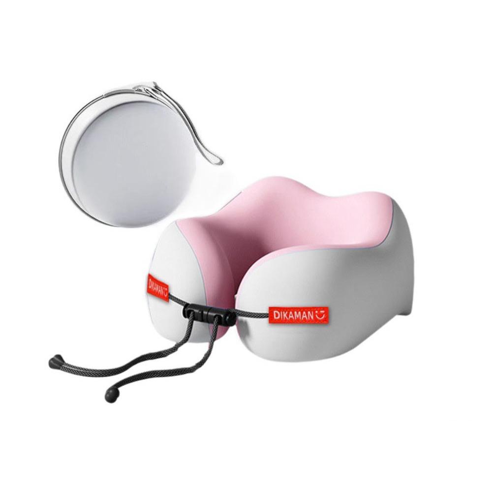 

Cooling U-Shape Neck Pillow Compact Airplane Neckrest Pad Head Neck Support розовый
