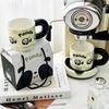 Panda Cub Creative Ceramic Water Cup Souvenir Mug Event Gift Couple High Appearance Gift Box