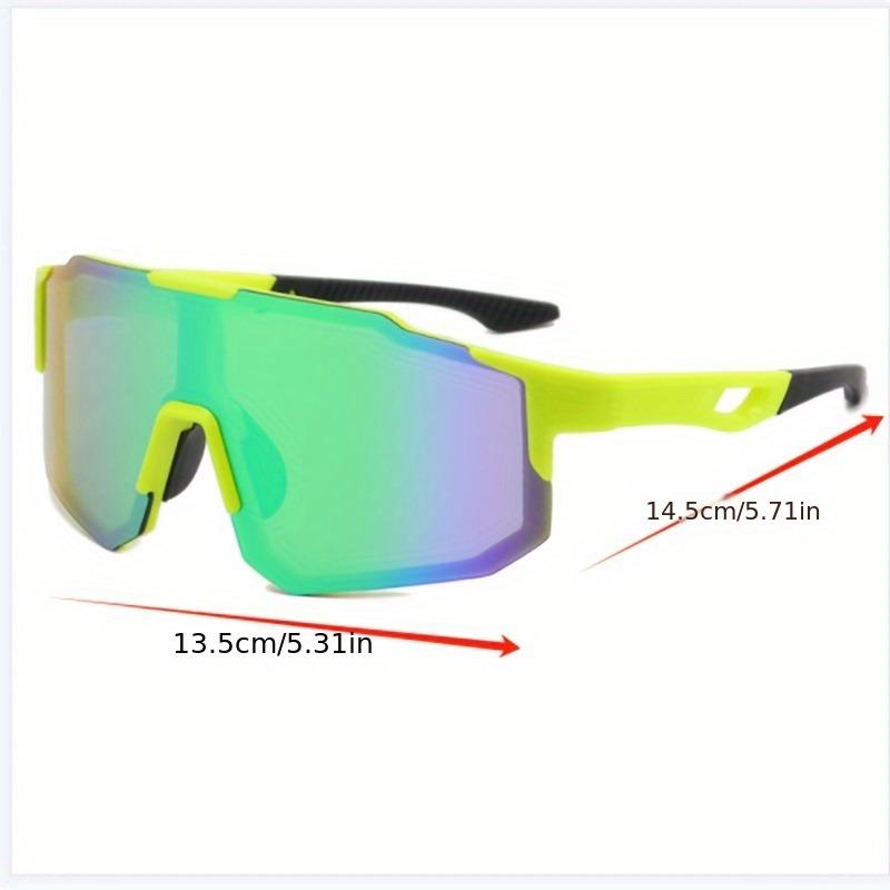 Large Frame Sports Glasses Wrap-Around Eyes Protection Non Prescription Athletic Eyewear for Men Women