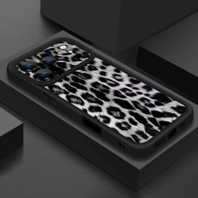 Leopard Pattern Phone Case For iPhone Air 16e 17 16 15 Pro Max 14 13 12 Pro Max 12 11 Shockproof Soft TPU Silicone Cover