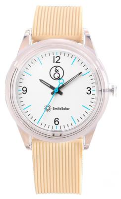 [Citizen Q&Q] Watch Analog Smile Solar Waterproof Urethane Belt RP10-013 White X Beige