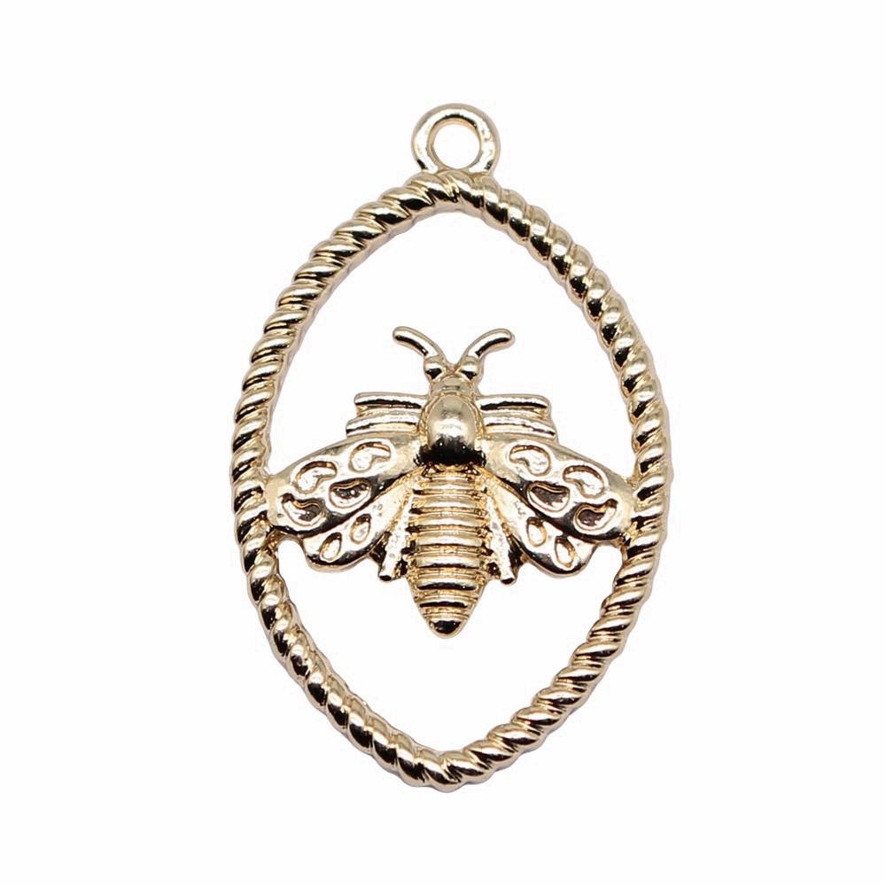 Large Pendants Bees Honeycomb Charms For Bee Themed DIY Jewelry Making