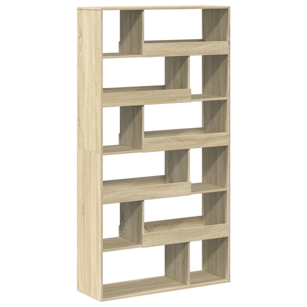 Vidaxl Regał, Dąb Sonoma, 100X33X187,5 Cm, Materiał Drewnopochodny
