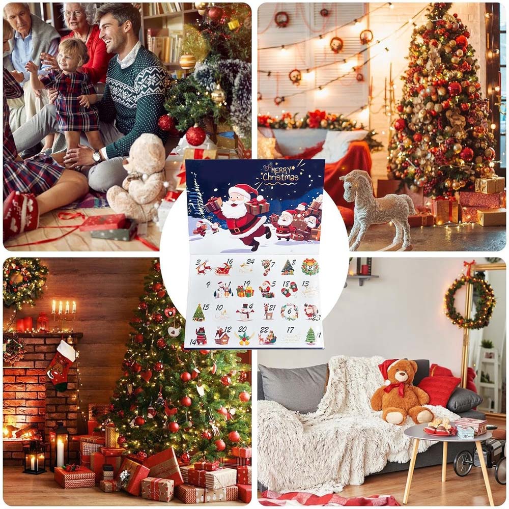 Advent Calendar Boxes To Fill, Fill Your Own Advent Calendar Boxes, 24 Days Christmas Countdown Empty Fillable Boxes, Christmas Advent Calendar Cases