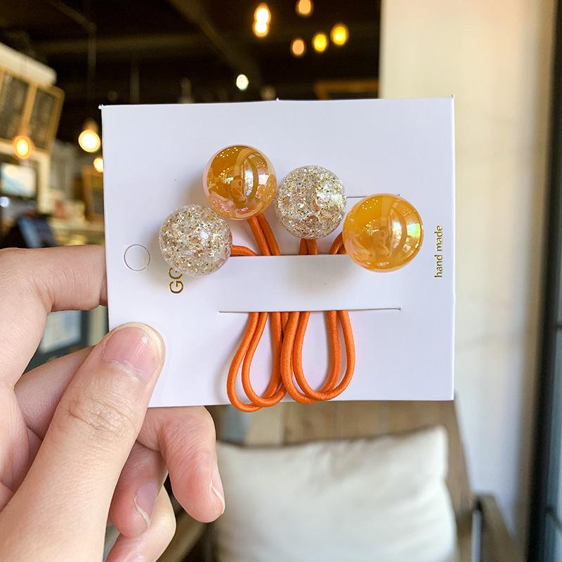 

2 шт. Новые красочные волшебные бусины Детские эластичные резинки для волос Принцесса Головной убор Детский головной убор Детские резинки для волос Аксессуары для девочек