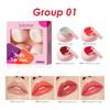 JULYSTAR 4pcs Jelly Lip Tint Set, Moisturizing Solid Lip Gloss for Lips & Cheeks, Multi-Use Hydrating Plumping Lip Balm Tinted Cheek Blush Makeup Gift