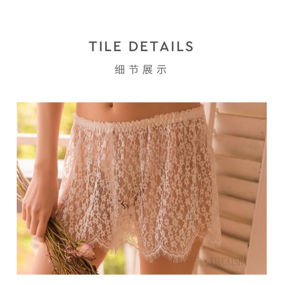 Large Size Erotic Underwear Wholesale Passion Lace Free Perspective Temptation Split Sexy Pajamas Small Chest Pure Desire Set