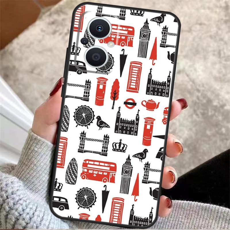 London British Union Jack For OPPO Reno 14 10 11 12 13 Pro 7 8 Lite 8T 11F 12F 13F 14F OPPO Find X9 X8 X5 X6 Pro Case