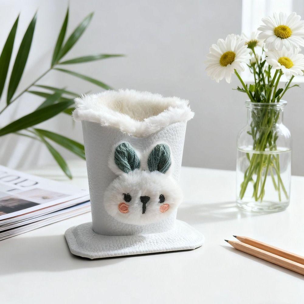 Cartoon Eyeglass Holders PU Leather Glasses Box Cute Glasses Case  Desk Organizer