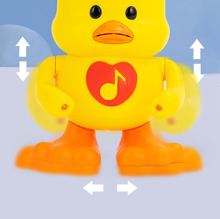 Dancing Cute Duck Electronic Music Light-Up Toy - Same Style As Douyin