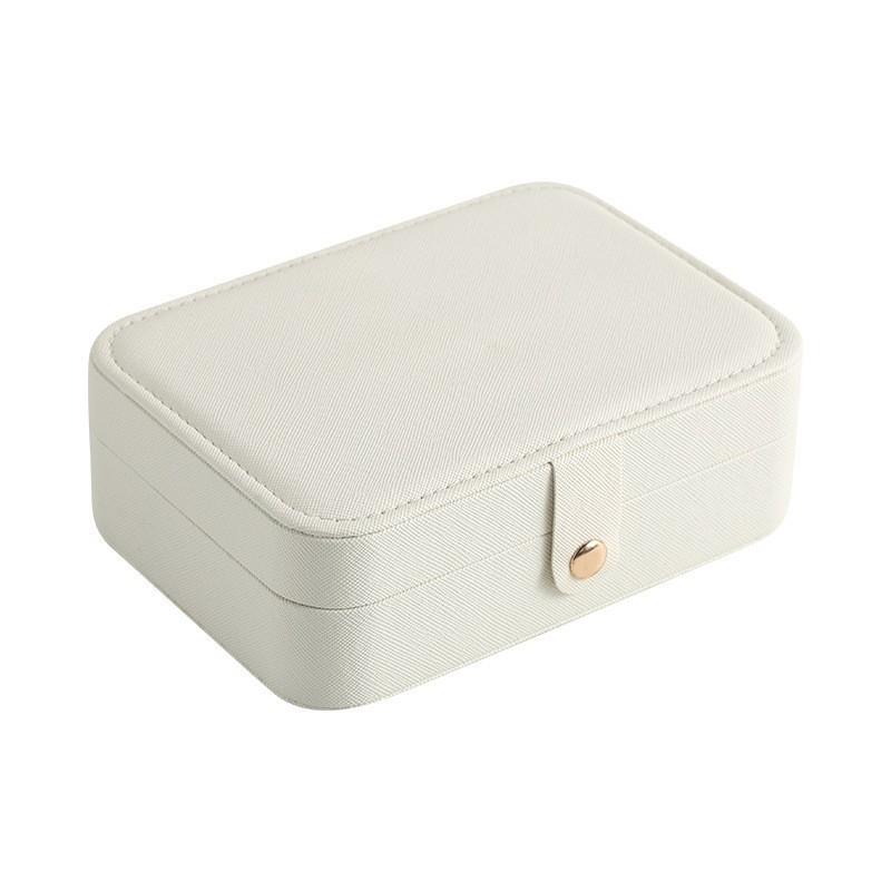 Jewelry Storage Box With Leather Material For Gift Travel And Wedding Use
