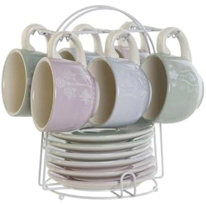 DKD Home Decor Ensemble De Tasses À Café Standard