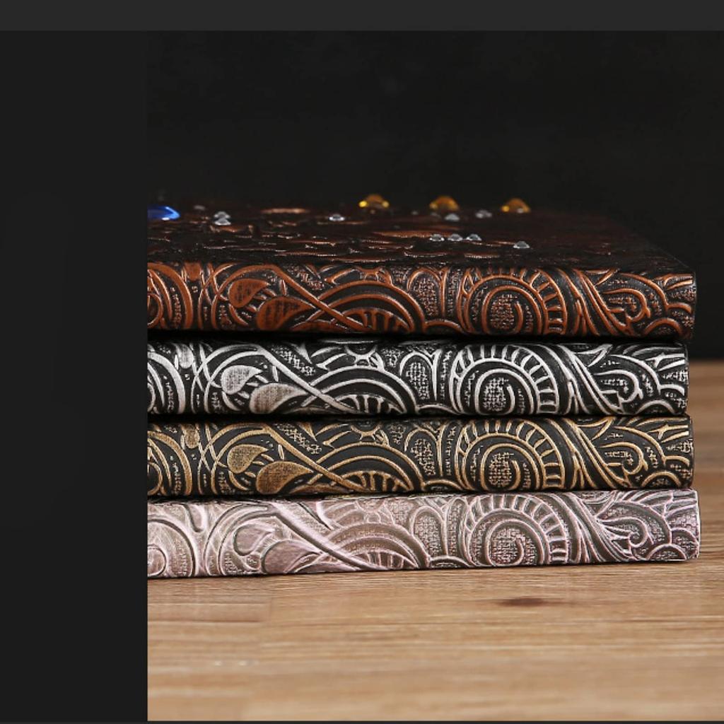 Copeflap Antique Notebook, A5 Diary, Spellbook, Magic Book Style Notebook, Western Style Antique (Bronze)