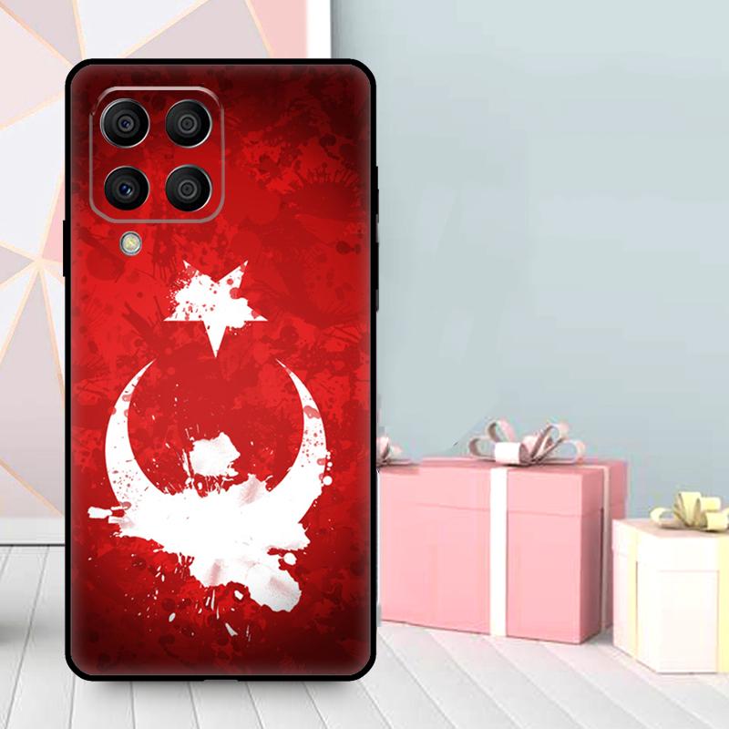 Republic of Turkey Realistic Flag Case For Samsung Galaxy M06 M11 M31 M14 M34 M54 M12 M32 M52 M15 M13 M16 M36 M56 M53 M35 M55
