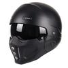 DOT Certified Motorcycle Helmet Full Face Retro Style All Season ABS Shell With Clear/Tinted Visor Adult Riders