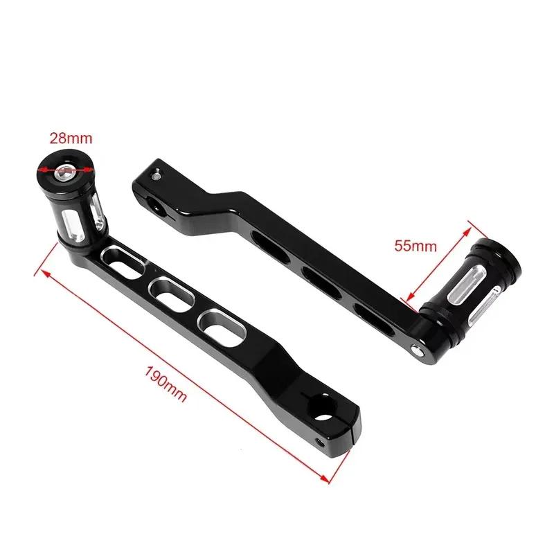 Motorcycle CNC Gear Heel Toe Shift Lever Adjustable Shifter Footrest Pedal For Harley Softail Touring Road King Electra Street