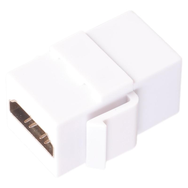 Keystones Jacks Female To Female Adapter Coupler for Wall Plate 4K Video Support Black