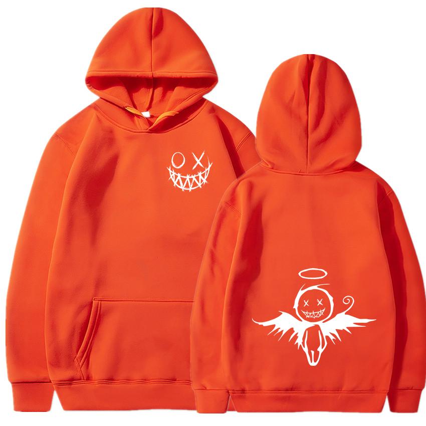 Autumn and Winter New Smiling Angel Hoodie, Hip-hop Street Classic Hoodie, Outdoor Fashionable Casual Long Sleeved Warm Hoodie
