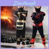 Stunning Boys Kids Ninja Assassin Samurai Warrior Fancy Dress Costume For Halloween