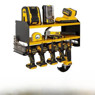 Heavy-Duty Wall-Mounted Tool Storage Rack for Drills