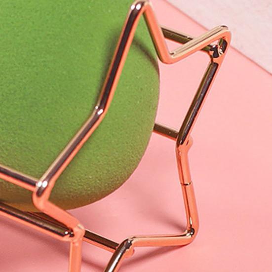 2Pcs Powder Puff Stand Makeup Sponge Holder Star Design Cosmetic Sponge Holder for Ventilated Drying Storage Display Vanity Table Use