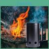 Modern Fire Starter Bucket For Charcoal Barbecue Outdoor Cooking With High Grade Powder Coated Material