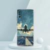 Travel-Inspired Airplane Route Transparent Phone Case for Samsung Galaxy A16 A14 A12 A22 A24 A42 A02 A03S A06 A20 A30 A40 Cover