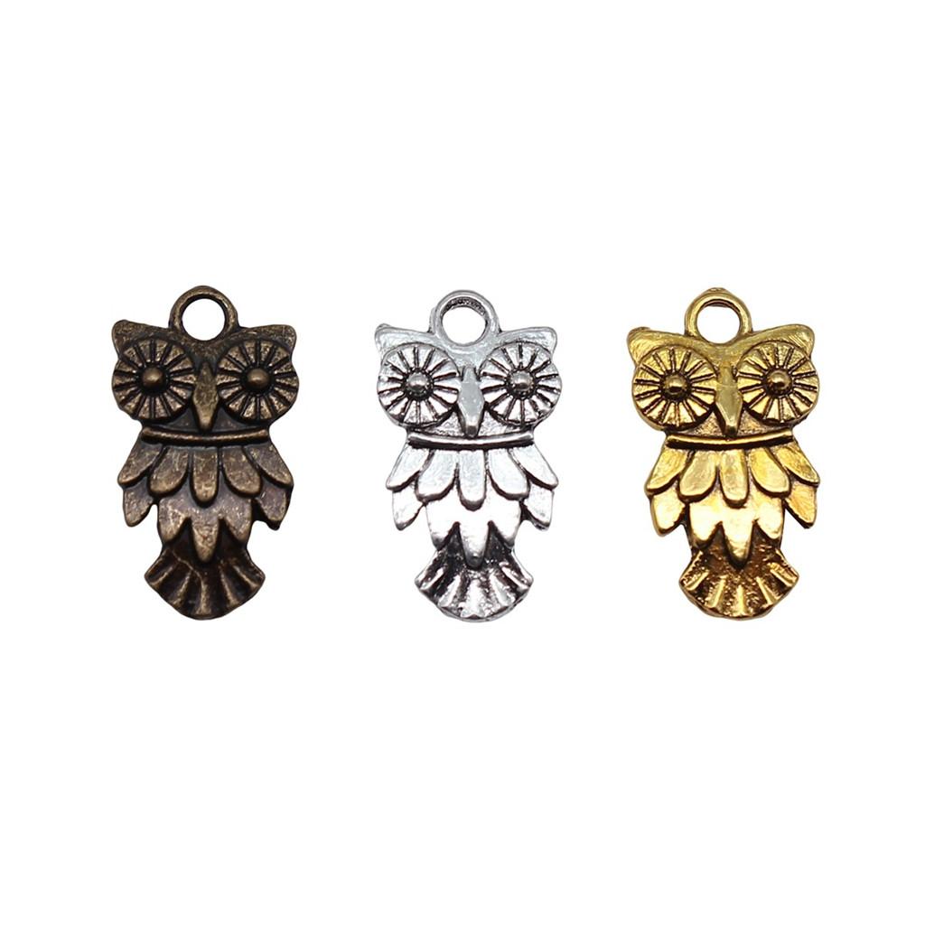 Owl Charms Mini Antique Alloy Pendants For Animal Themed Jewelry Making