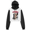Cross Fanma Baki the Grappler Cat Ear Color Block Hoodie with Velvet Lining.