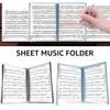 Sheet Music Folder 4 Pages Expand Piano Sheet Music Binder Elegant Spiral Music Binder Organizer A4 Size Writable Choir Folder