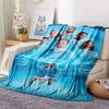 The Blues Team Print FlAannel Blanket, High Quality Comfortable for All Seasons, Home Decor, Warmth and Comfort