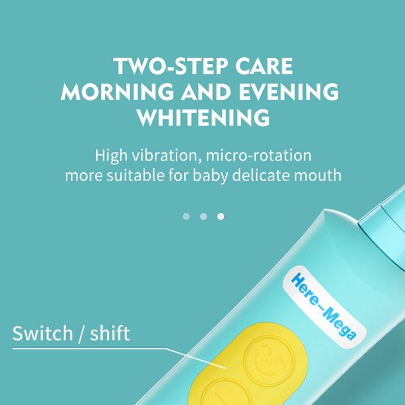 Rotary Electric Toothbrush For Children Oral Care IPX7 Waterproof USB Fast Charge Smart High Quality